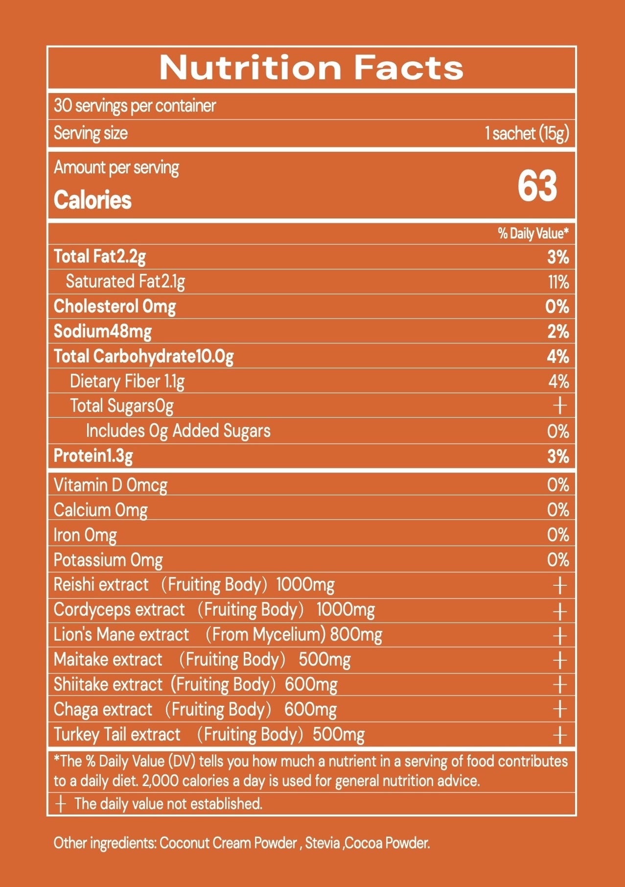 Mushroom Chocolate (30 sachets)