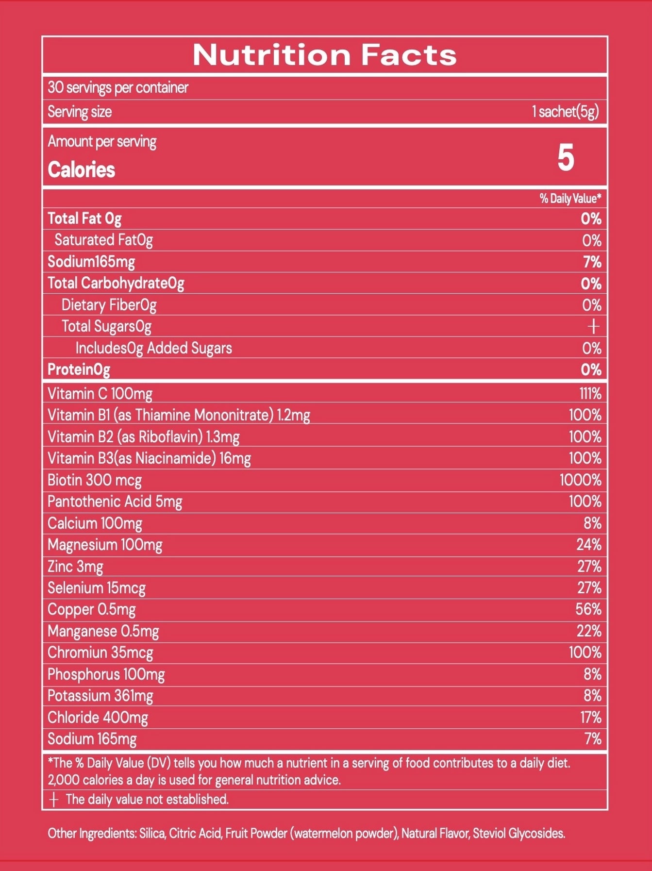 Watermelon Electrolytes (30 sachets)