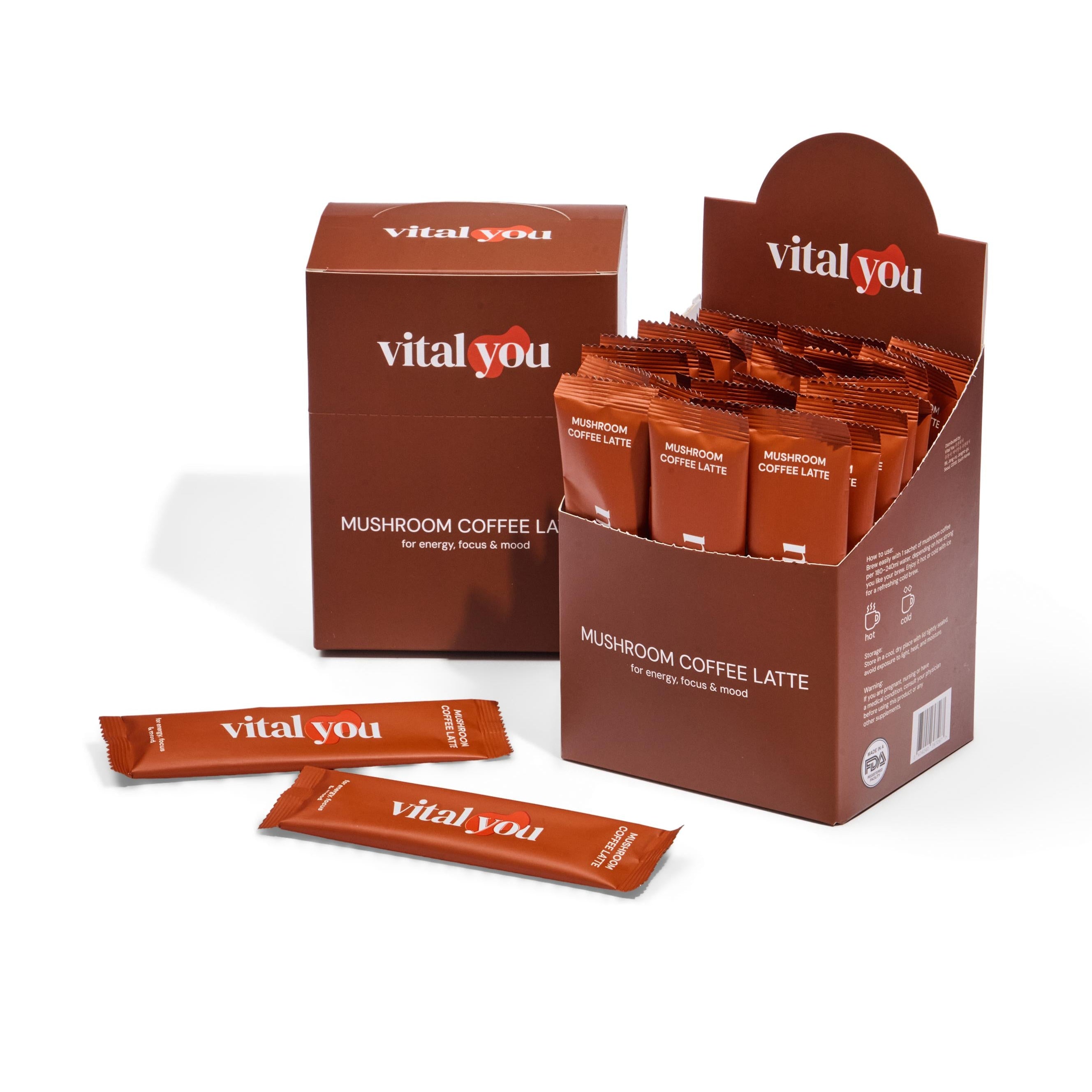 Mushroom Coffee Latte (30 Sachets)